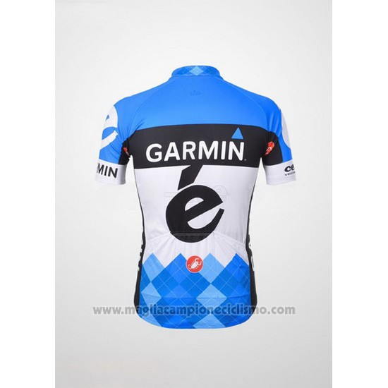 2012 Abbigliamento Ciclismo Garmin Cervelo Bianco e Celeste Manica Corta e Salopette